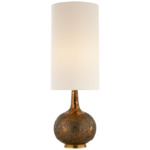 Hunlen Table Lamp - Burnt Gold / Linen