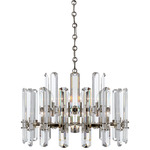Bonnington Chandelier - Polished Nickel / Crystal