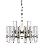 Bonnington Chandelier - Polished Nickel / Crystal