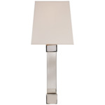 Edgar Wall Sconce - Polished Nickel / Crystal / Silk