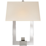 Edwin Wall Sconce - Polished Nickel / Silk