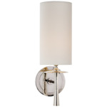 Drunmore Wall Sconce - Polished Nickel / Linen