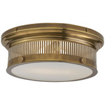 Alderly Ceiling Light - Antique-Burnished Brass / White