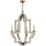 Lido Chandelier - Antique Mirror / Antique Brass