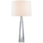 Olsen Table Lamp - Polished Nickel / Crystal / Linen