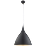 Agnes Bell Pendant - Matte Black