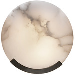 Melange Disc Wall Sconce - Bronze / Alabaster