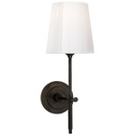 Bryant Glass Wall Sconce - Bronze / White