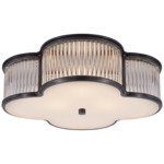 Basil Ceiling Light Fixture - Gun Metal / Clear / Frosted