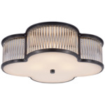 Basil Ceiling Light Fixture - Gun Metal / Clear / Frosted