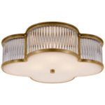 Basil Ceiling Light Fixture - Natural Brass / Clear / Frosted