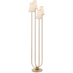 Montreuil Floor Lamp - Gild / Linen