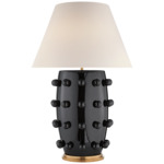 Linden Table Lamp - Black / Linen