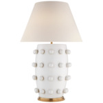 Linden Table Lamp - Plaster White / Linen