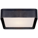 Precision Square Ceiling Light - Bronze / Clouded