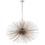 Strada Oval Chandelier - Polished Nickel