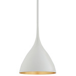 Agnes Bell Pendant - Plaster White