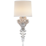 Claret Wall Sconce - Burnished Silver Leaf