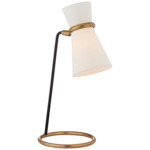 Clarkson Table Lamp - Black / Brass / Linen