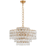 Liscia Chandelier - Gild / Crystal