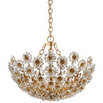 Claret Chandelier - Gild / Clear