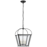 Riverside Square Pendant - Bronze / Clear