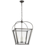 Riverside Square Pendant - Bronze / Clear