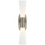 Utopia Bathroom Vanity Light - Polished Nickel / White