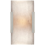 Covet Wide Bathroom Vanity Light - Polished Nickel / Alabaster