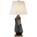 Bayliss Table Lamp - Black Porcelain / Linen