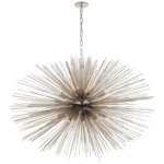 Strada Oval Chandelier - Polished Nickel