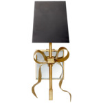 Ellery Wall Sconce - Black / Soft Brass