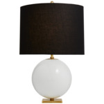 Elsie Bold Table Lamp - Cream / Black
