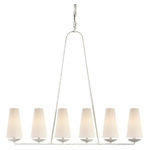 Fontaine Linear Chandelier - Plaster / Linen