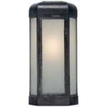 Dublin Outdoor Wall Light - Aged Iron / Frosted