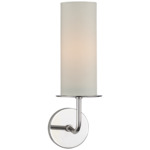 Larabee Wall Sconce - Polished Nickel / Cream Linen