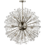 Dickinson Chandelier - Polished Nickel / Clear