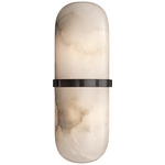 Melange Pill Wall Sconce - Bronze / Alabaster