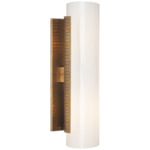 Precision Wall Sconce - Antique-Burnished Brass / White