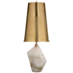 Halcyon Table Lamp - Antique Brass / Natural Quartz Stone
