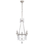 Sharon Chandelier - Burnished Silver Leaf