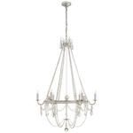 Sharon Chandelier - Burnished Silver Leaf