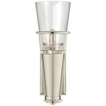 Robinson Wall Sconce - Polished Nickel / Clear