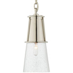 Robinson Small Pendant - Polished Nickel / Seeded