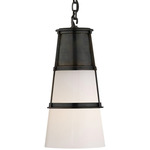 Robinson Medium Pendant - Bronze / White