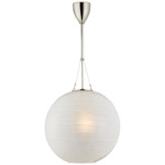Hailey Pendant - Polished Nickel / Frosted