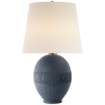 Toulon Table Lamp - Beaded Blue / Linen