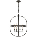 Desmond Oval Pendant - Aged Iron