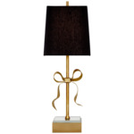 Ellery Table Lamp - Black / Soft Brass