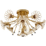 Keaton Semi Flush Ceiling Light - Gild